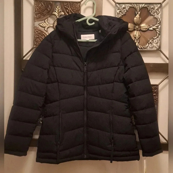Calvin Klein Jackets & Blazers - CALVIN KLEIN Women's Stretch Hooded Puffer Coat Black